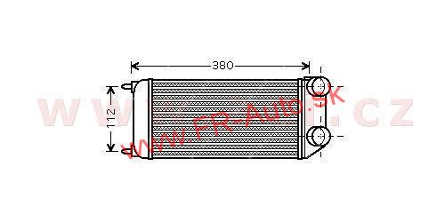 Chladič stlačeného vzduchu  Intercooler 1.6Hdi