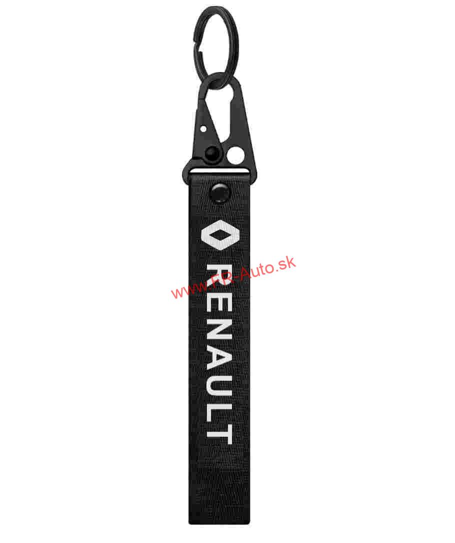 (Nylon - čierna) Kľúčenka RENAULT - 1ks