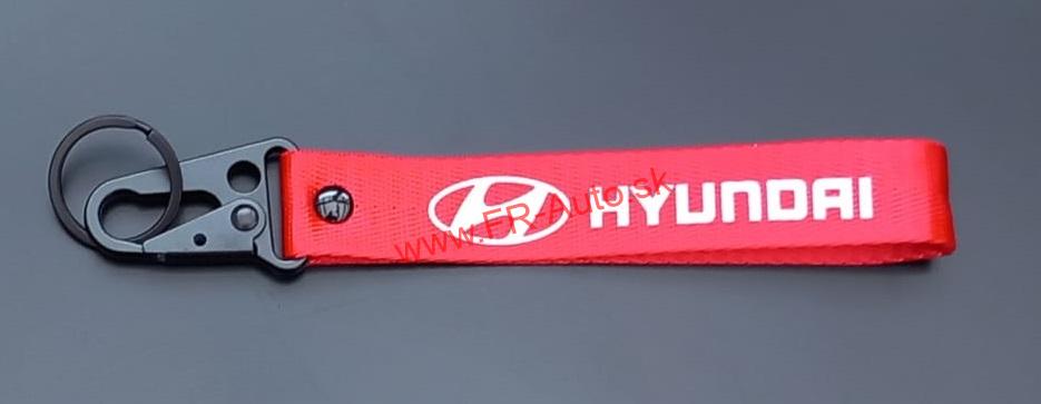 (Nylon - červená) Kľúčenka HYUNDAI- 1ks