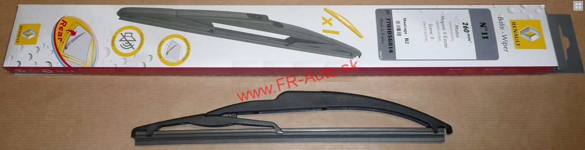 Zadný stierač 260mm